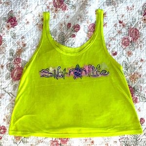 Salt Life - Neon Yellow/Green Tank (Small)